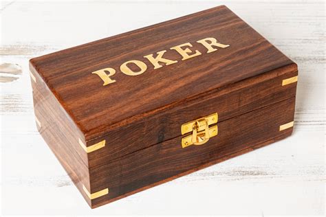 holz pokerkoffer